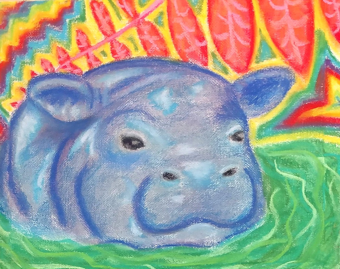 River Baby — Original painting by Kyro The Art Fairy