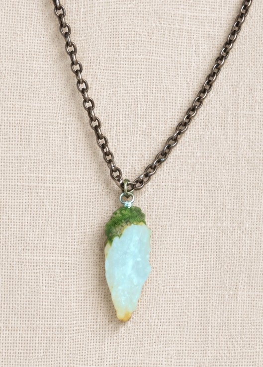 Secret Prophecy Pendulum Necklace — Original painting by Kyro The Art Fairy